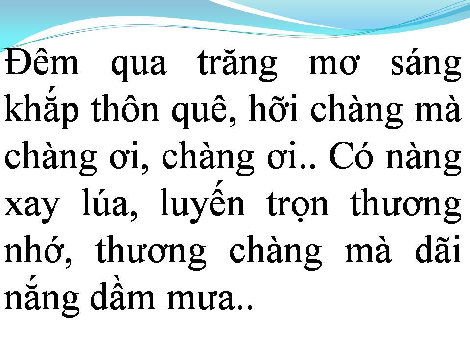 Lời bài hát GÁNH LÚA