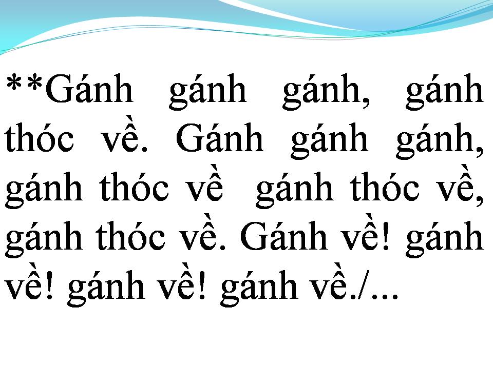 Lời bài hát GÁNH LÚA
