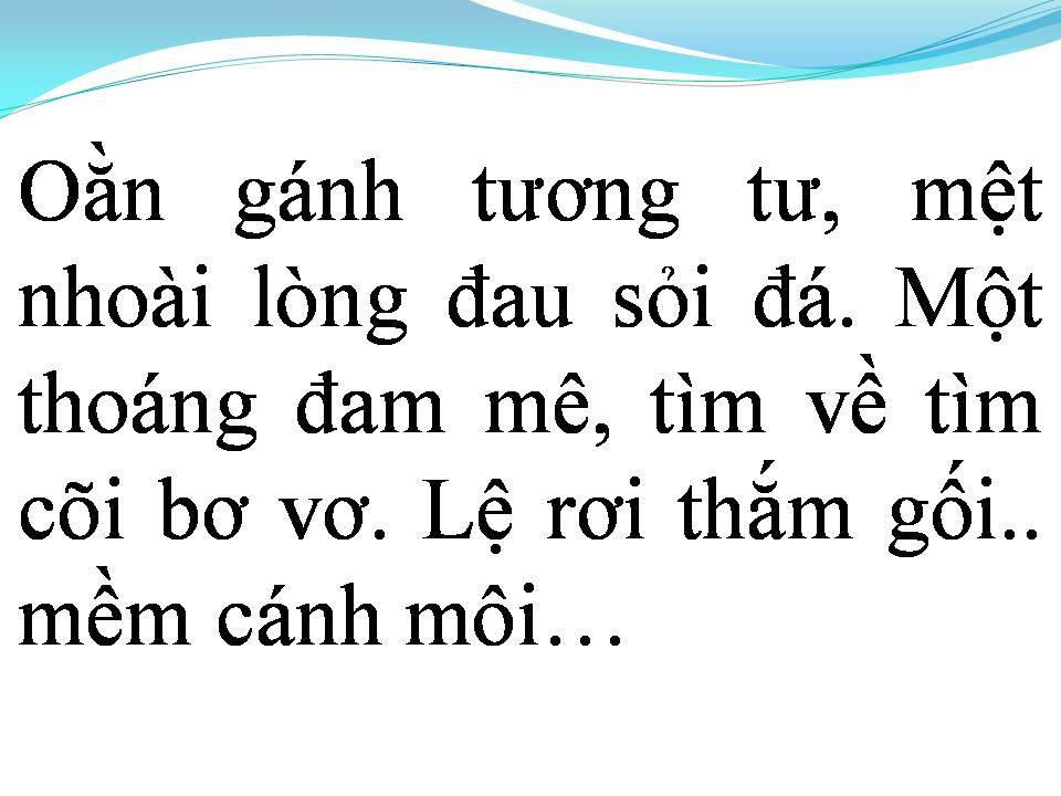 Lời bài hát GÁNH TƯƠNG TƯ