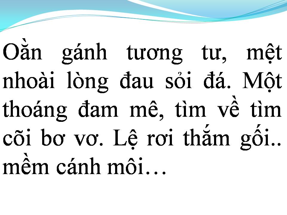 Lời bài hát GÁNH TƯƠNG TƯ