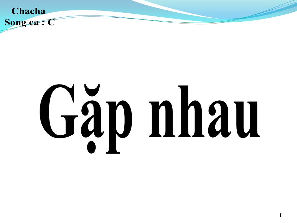 Lời bài hát GẶP NHAU