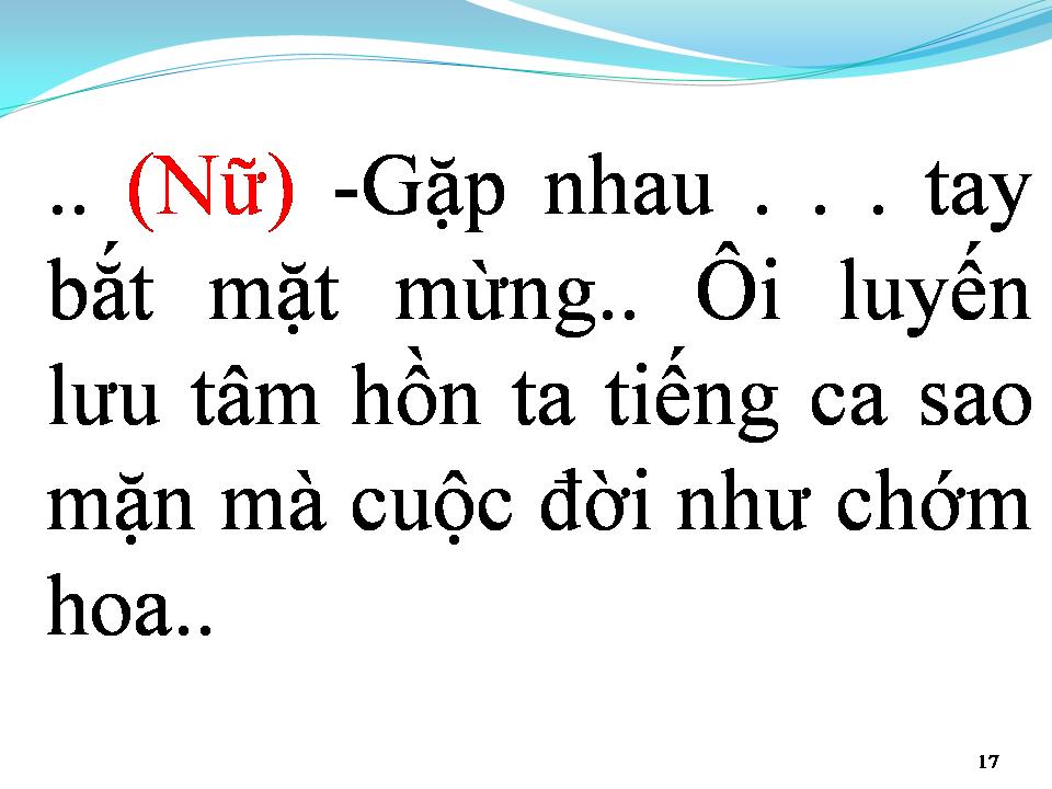 Lời bài hát GẶP NHAU