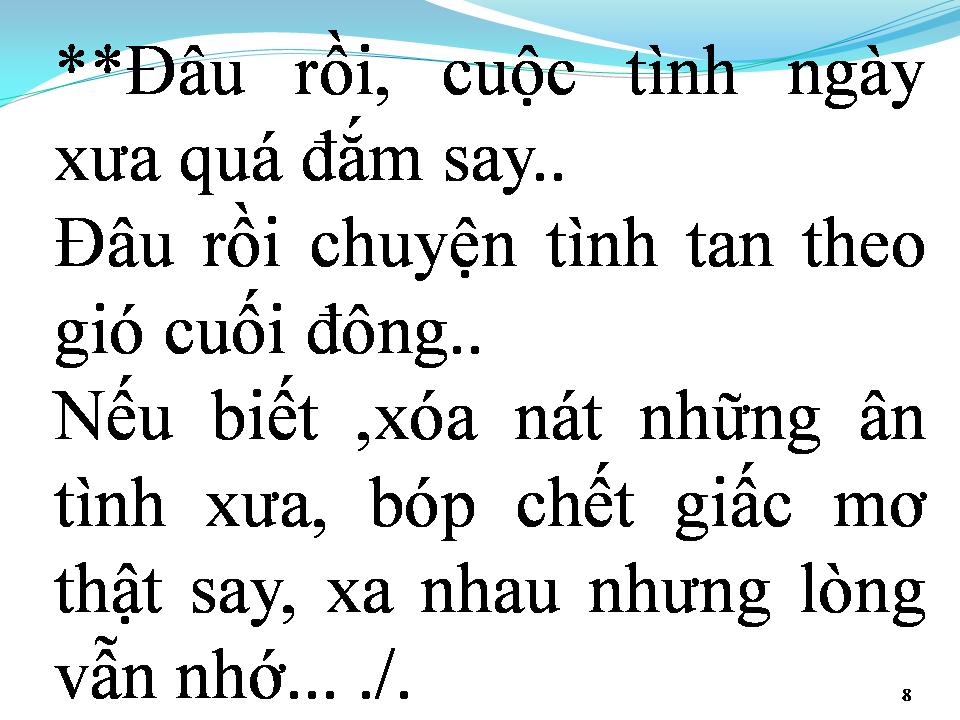 Lời bài hát GIÃ BIỆT TÌNH ANH