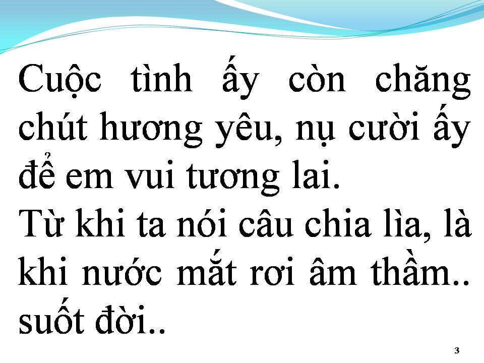 Lời bài hát GIÃ BIỆT TÌNH EM