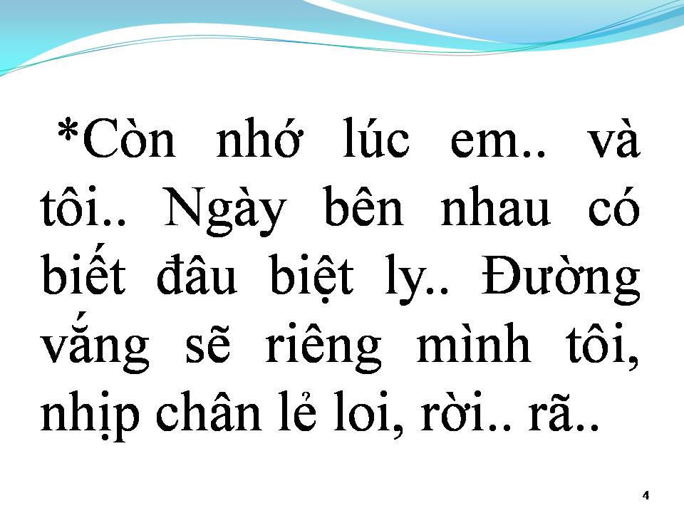 Lời bài hát GIÃ BIỆT TÌNH EM