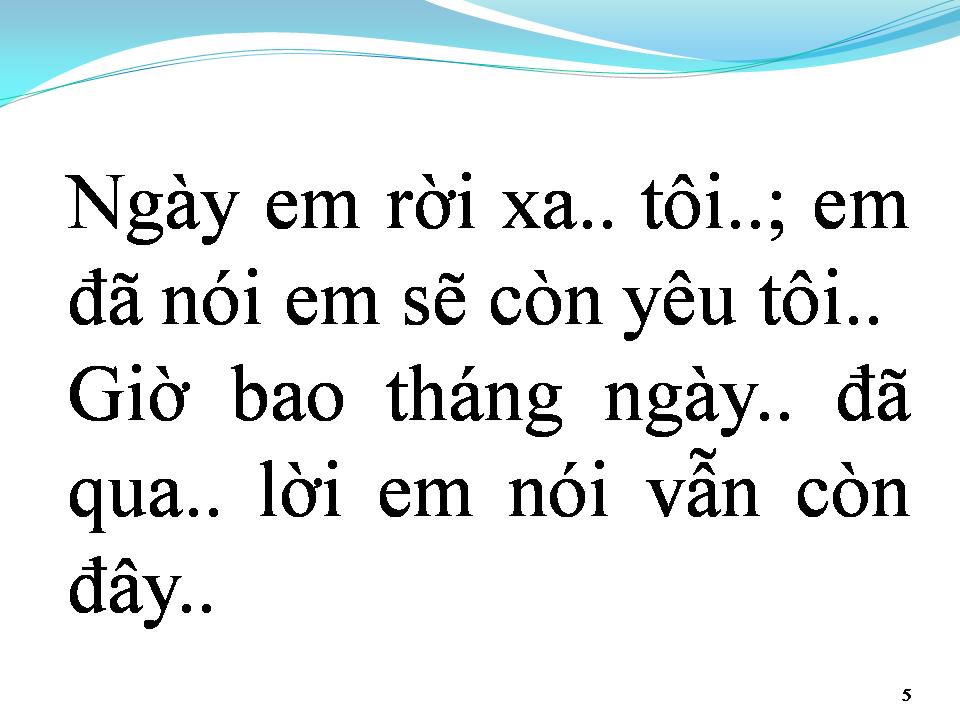 Lời bài hát GIÃ BIỆT TÌNH EM