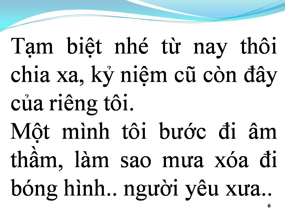 Lời bài hát GIÃ BIỆT TÌNH EM