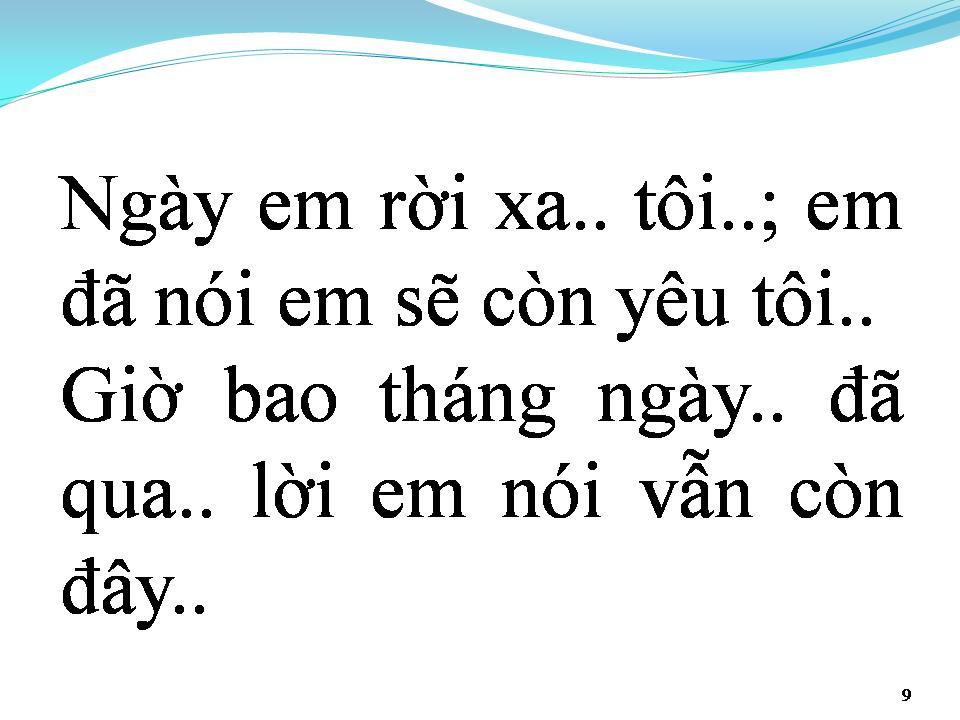 Lời bài hát GIÃ BIỆT TÌNH EM
