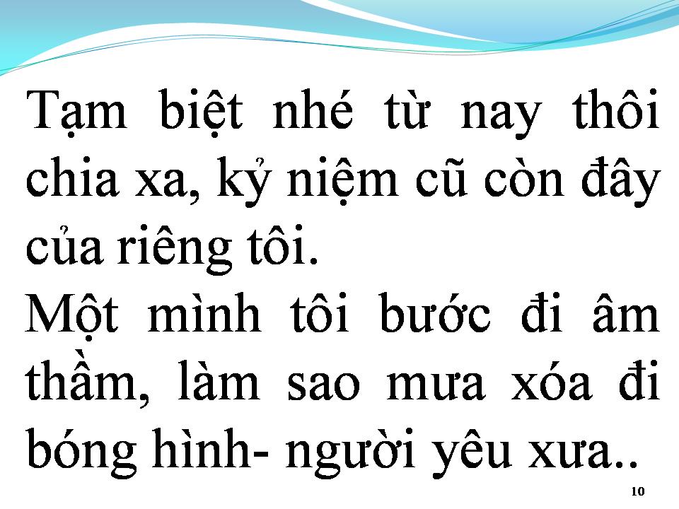 Lời bài hát GIÃ BIỆT TÌNH EM