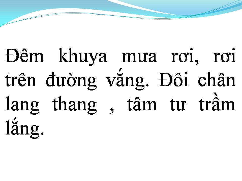 Lời bài hát GIÃ TỪ ĐÊM MƯA