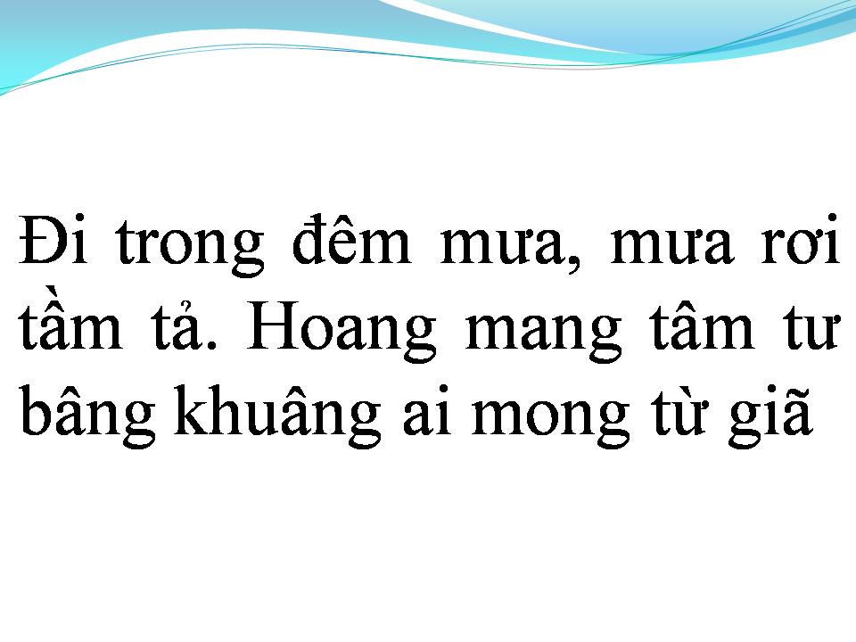 Lời bài hát GIÃ TỪ ĐÊM MƯA