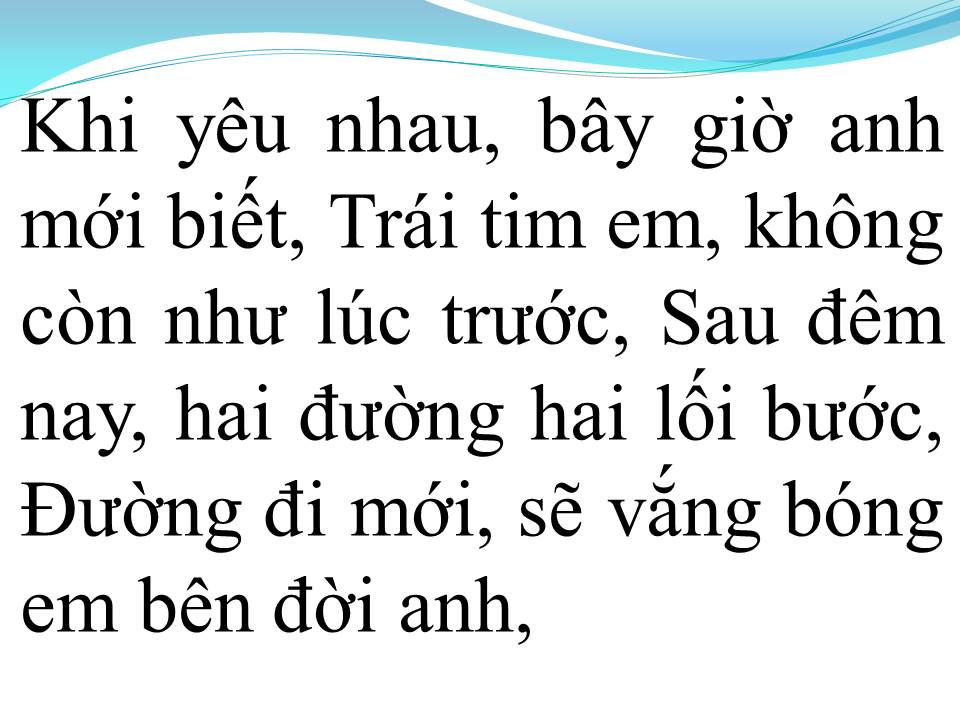 Lời bài hát GIẢ VỜ YÊU