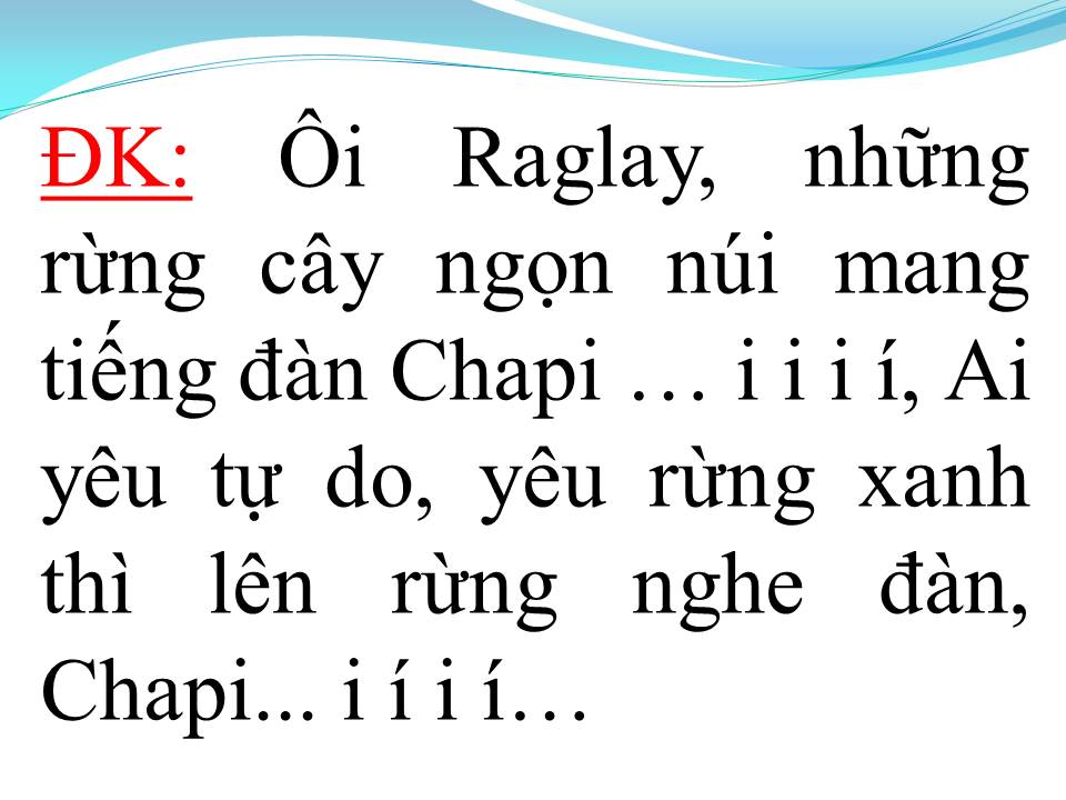 Lời bài hát GIẤC MƠ CHAPI