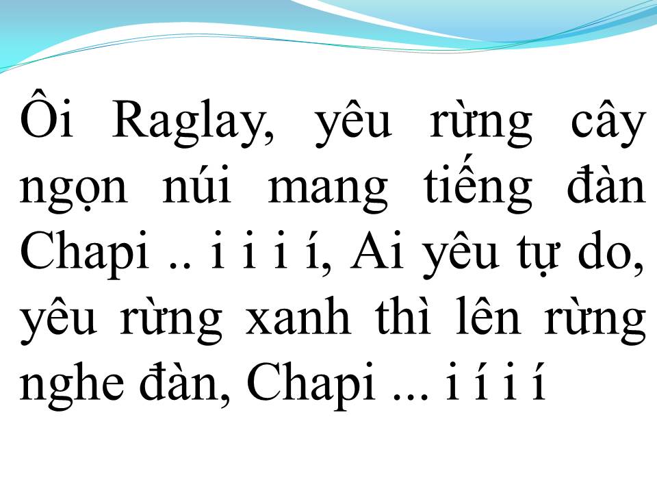 Lời bài hát GIẤC MƠ CHAPI