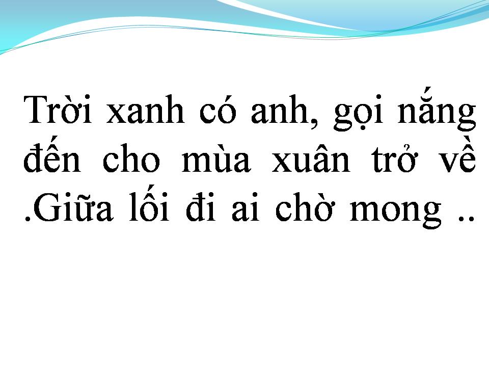 Lời bài hát GIẤC MƠ MÙA ĐÔNG