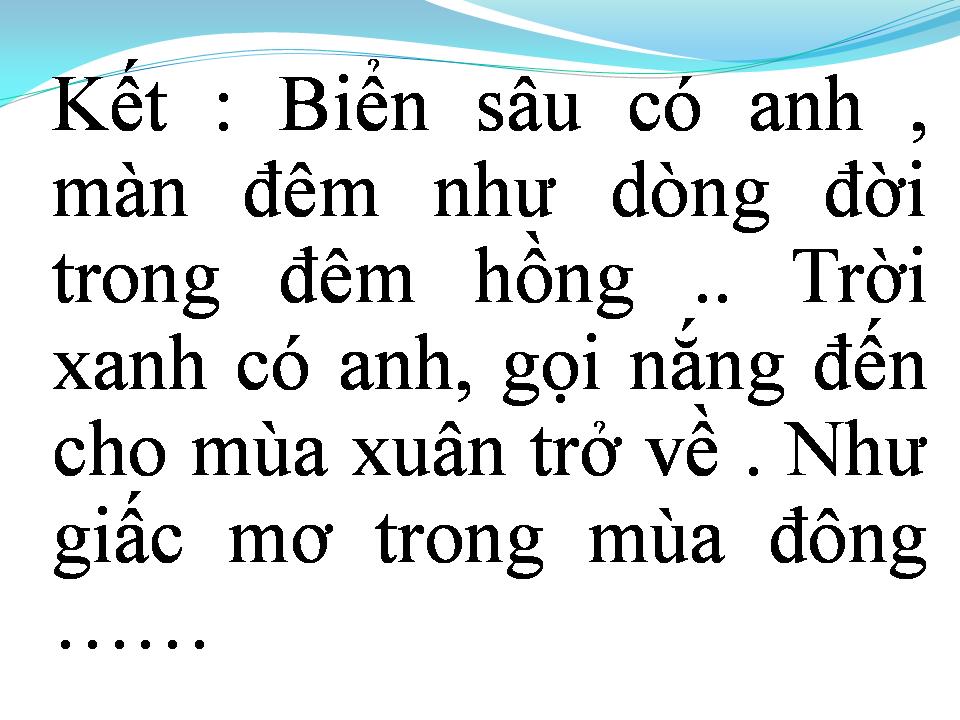 Lời bài hát GIẤC MƠ MÙA ĐÔNG
