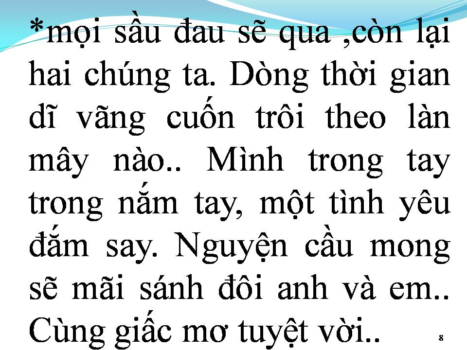 Lời bài hát GIẤC MƠ TÌNH YÊU