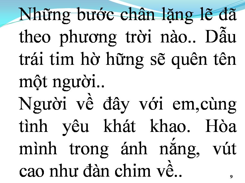 Lời bài hát GIẤC MƠ TÌNH YÊU