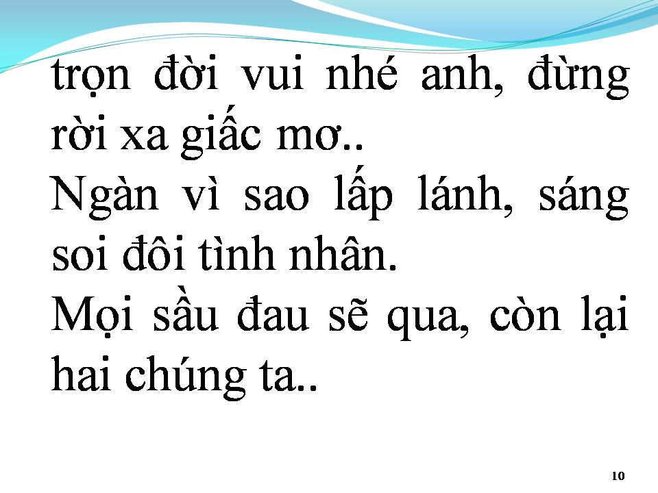 Lời bài hát GIẤC MƠ TÌNH YÊU