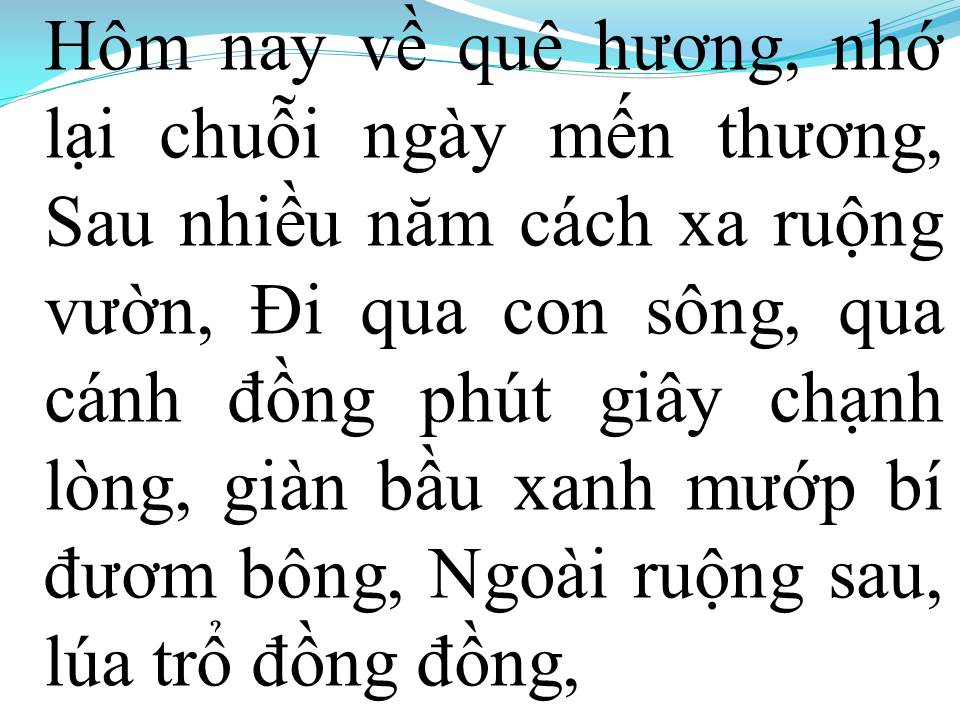 Lời bài hát GIẤC NGỦ ĐẦU NÔI
