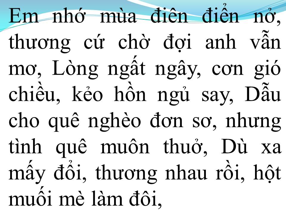 Lời bài hát GIẤC NGỦ ĐẦU NÔI