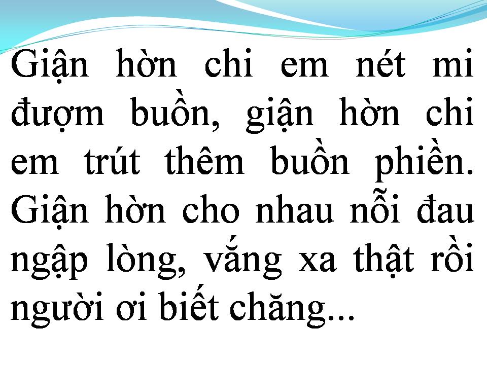 Lời bài hát GIẬN HỜN 1