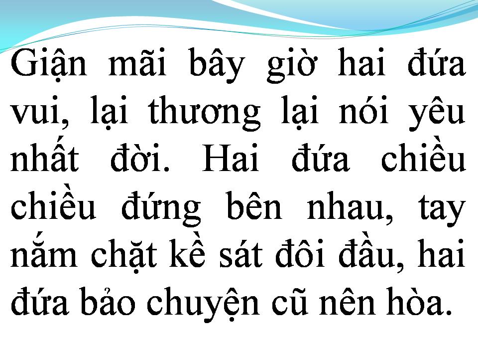 Lời bài hát GIẬN NHAU MỘT TUẦN