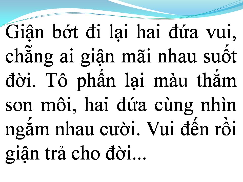 Lời bài hát GIẬN NHAU MỘT TUẦN