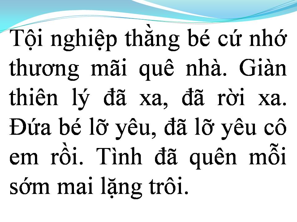 Lời bài hát GIÀN THIÊN LÝ ĐÃ XA