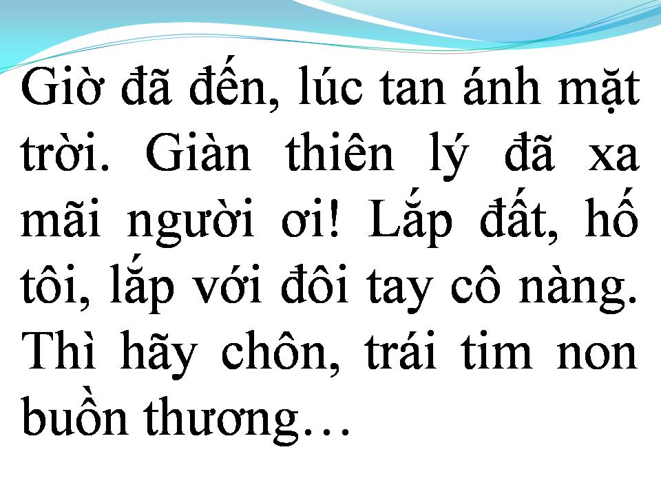 Lời bài hát GIÀN THIÊN LÝ ĐÃ XA