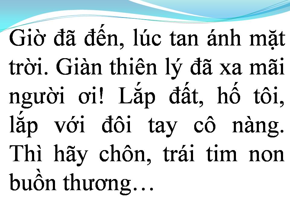 Lời bài hát GIÀN THIÊN LÝ ĐÃ XA