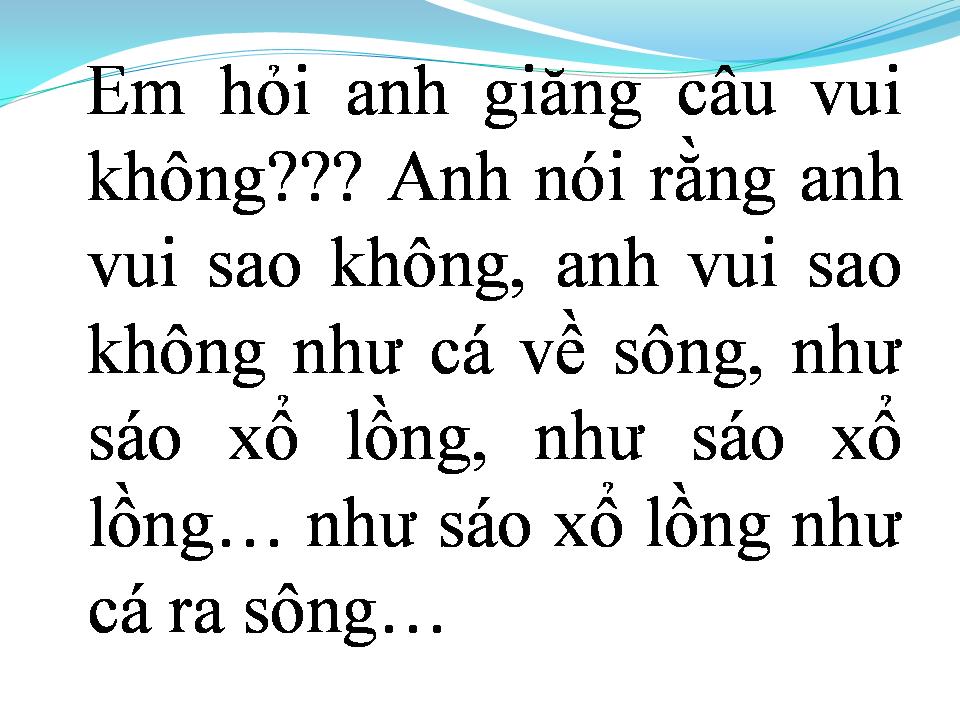 Lời bài hát GIĂNG CÂU