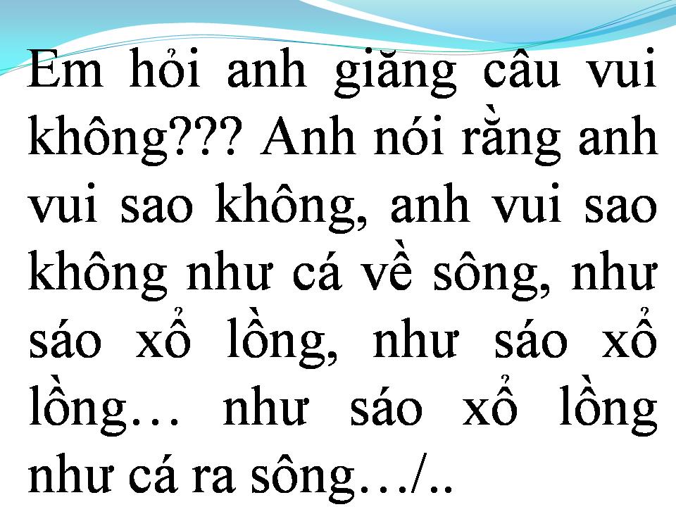 Lời bài hát GIĂNG CÂU
