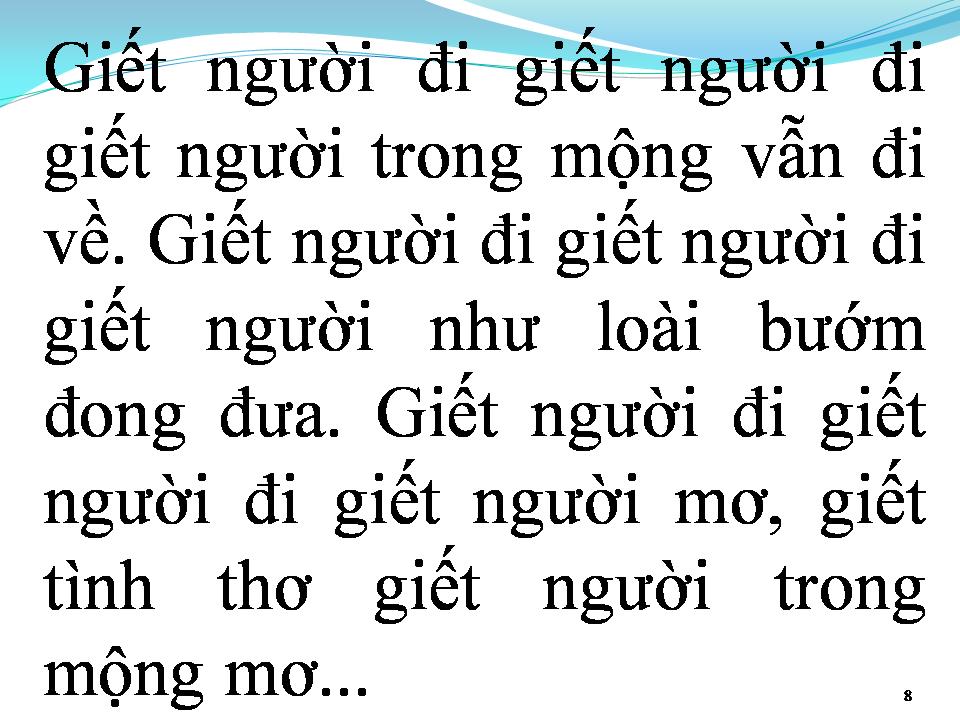 Lời bài hát GIẾT NGƯỜI TRONG MỘNG