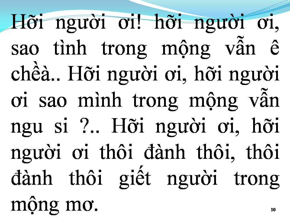 Lời bài hát GIẾT NGƯỜI TRONG MỘNG