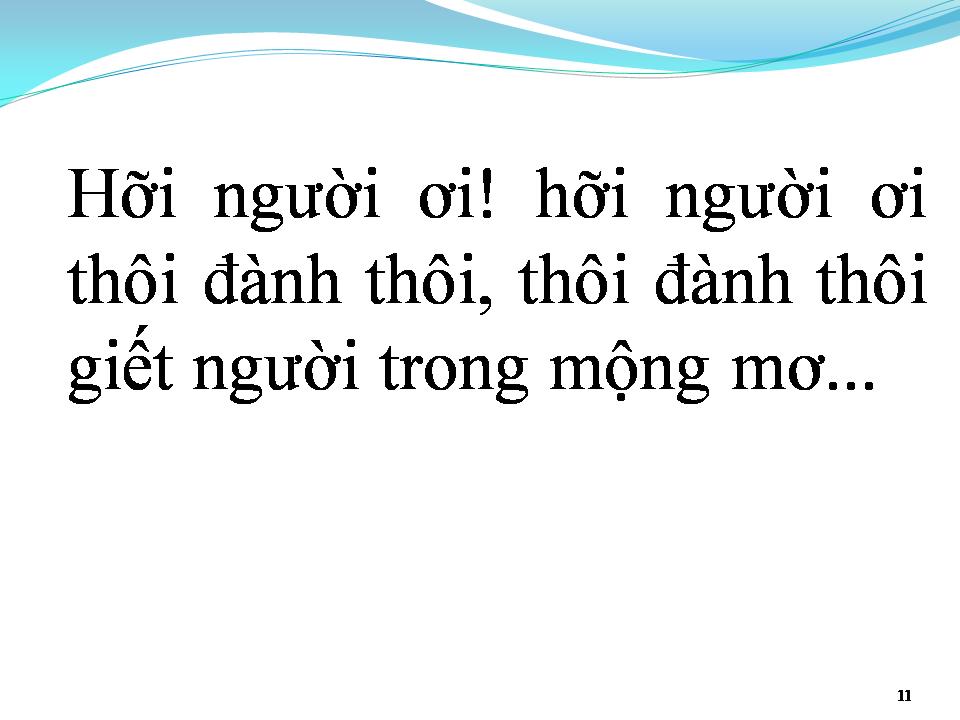 Lời bài hát GIẾT NGƯỜI TRONG MỘNG