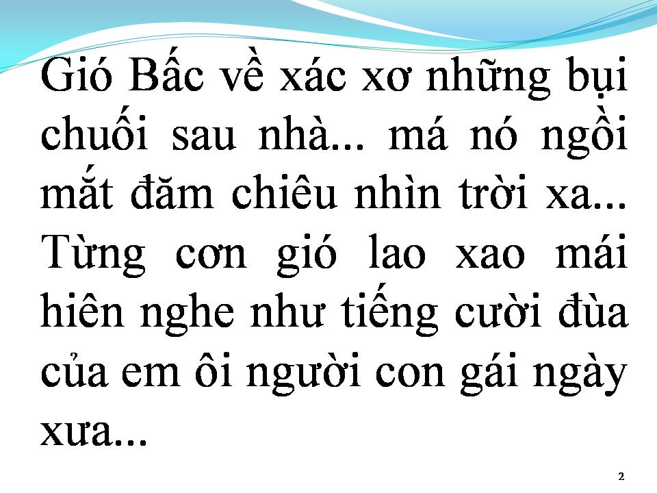 Lời bài hát GIÓ BẤC