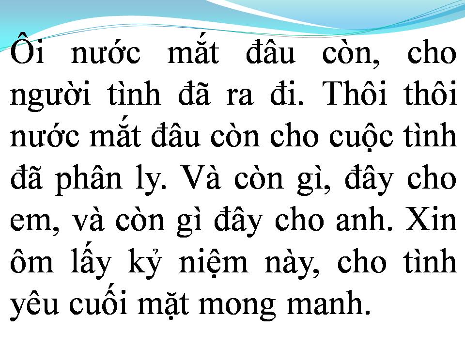 Lời bài hát GIÓ CUỐN CHIỀU HÔM