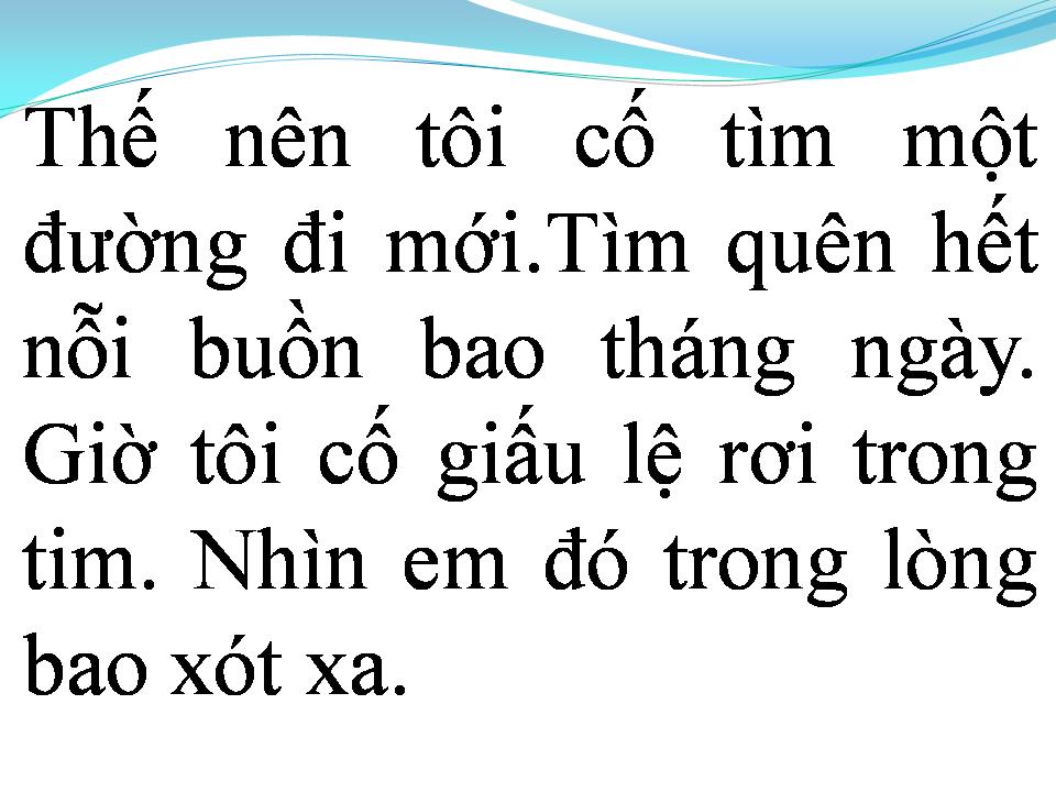 Lời bài hát GIỜ TÔI ĐÃ BIẾT