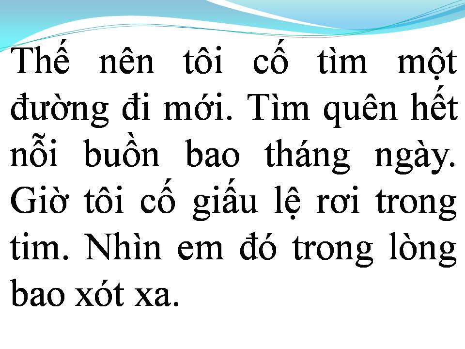 Lời bài hát GIỜ TÔI ĐÃ BIẾT