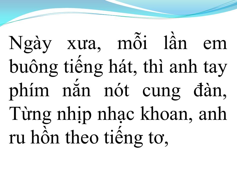 Lời bài hát GIỌNG CA DĨ VÃNG