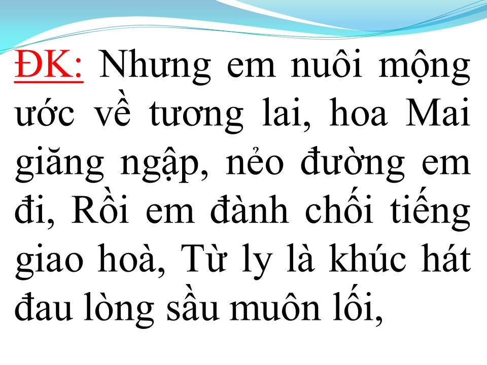 Lời bài hát GIỌNG CA DĨ VÃNG