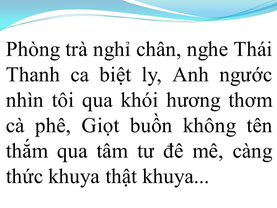 Lời bài hát GIỌT BUỒN KHÔNG TÊN