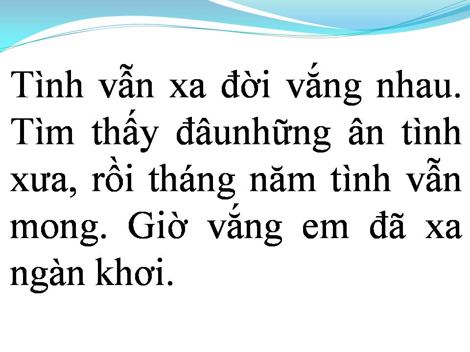 Lời bài hát GIỌT ĐẮNG TÌNH YÊU