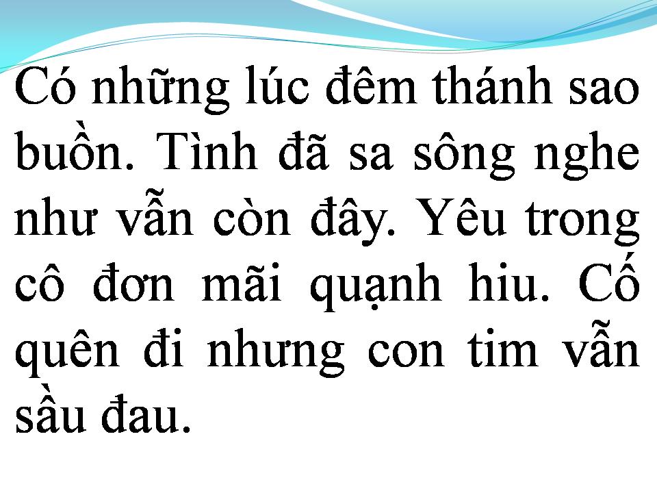 Lời bài hát GIỌT ĐẮNG TÌNH YÊU