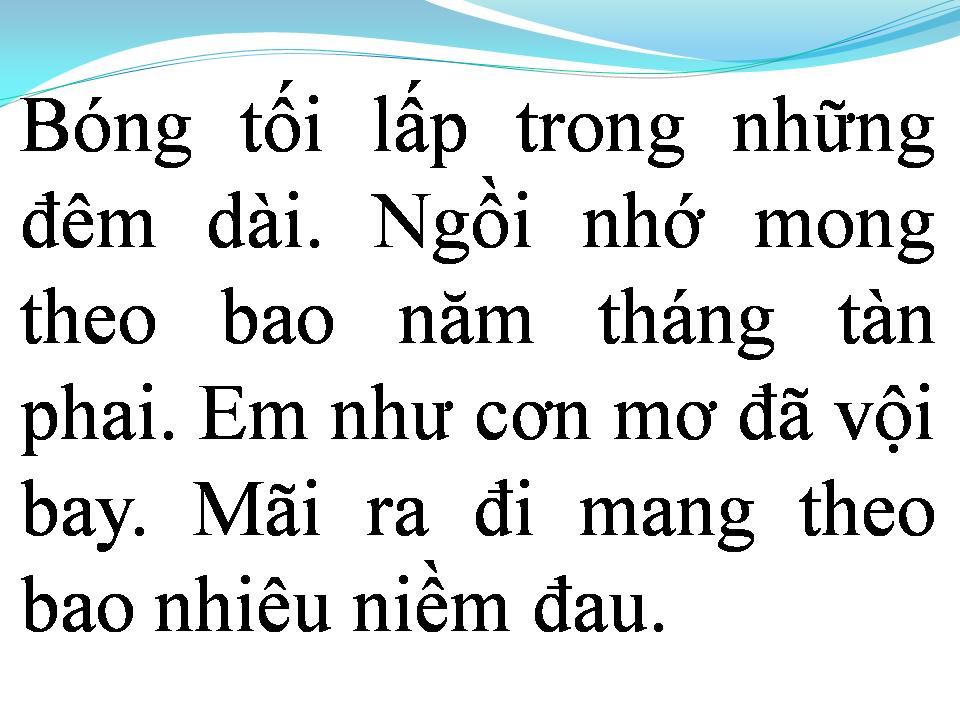 Lời bài hát GIỌT ĐẮNG TÌNH YÊU