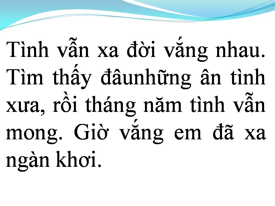 Lời bài hát GIỌT ĐẮNG TÌNH YÊU