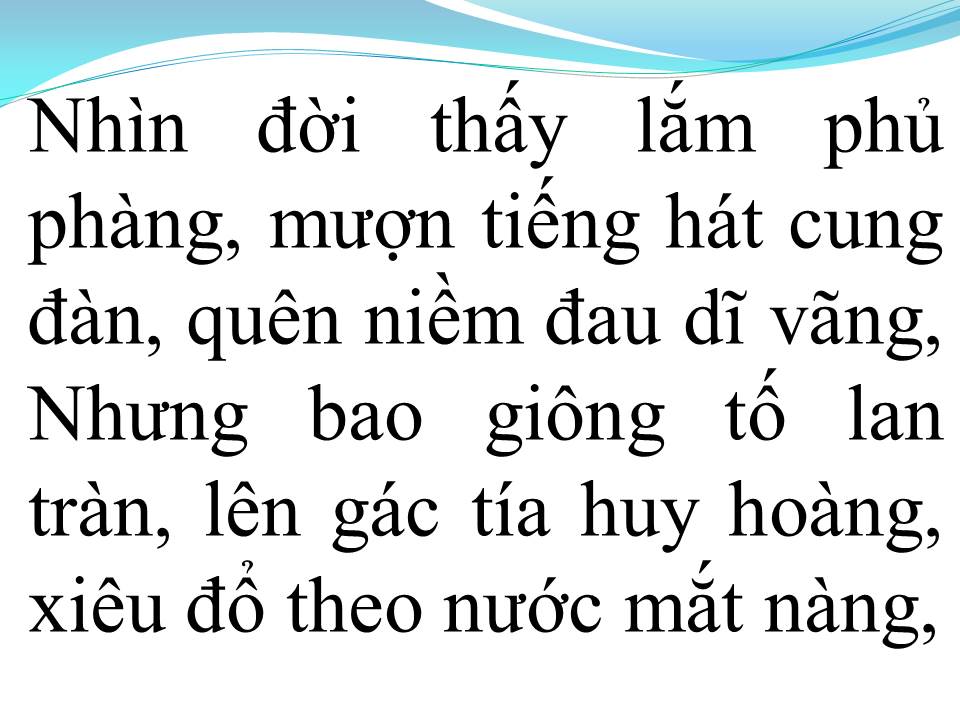 Lời bài hát GIỌT LỆ ĐÀI TRANG