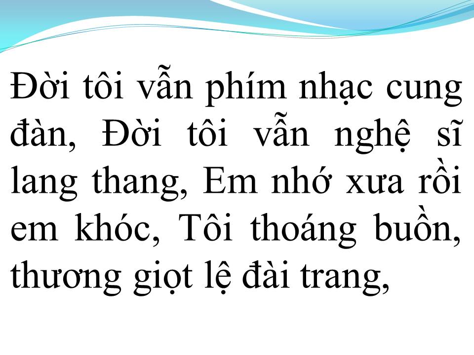 Lời bài hát GIỌT LỆ ĐÀI TRANG