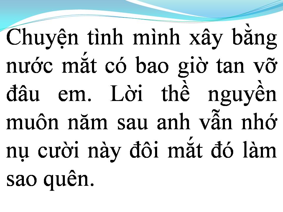 Lời bài hát GIỌT LỆ SẦU